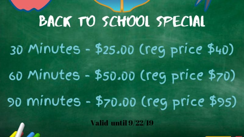 Back to School Special!